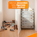 Organizador de zapatos 6 niveles cubiert  en Acero Inoxidable